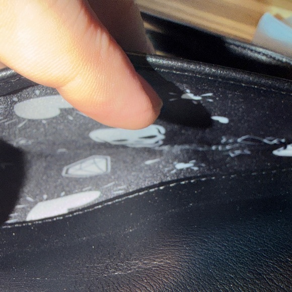 Betsey Johnson Black Crossbody Bag with White Hearts - Picture 6 of 10